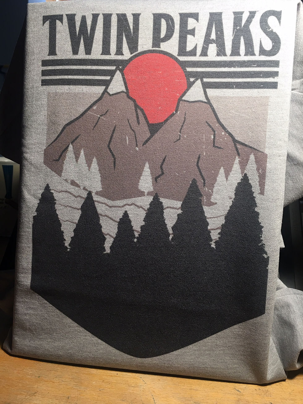 Thumbnail: Twin Peaks Poster T-Shirt - David Lynch Graphic Design
