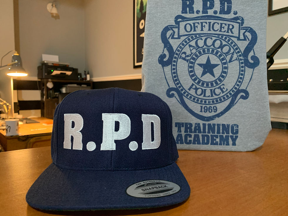 Thumbnail: Resident Evil RPD Raccoon Police Snapback Cap - Hat by Rev-Level