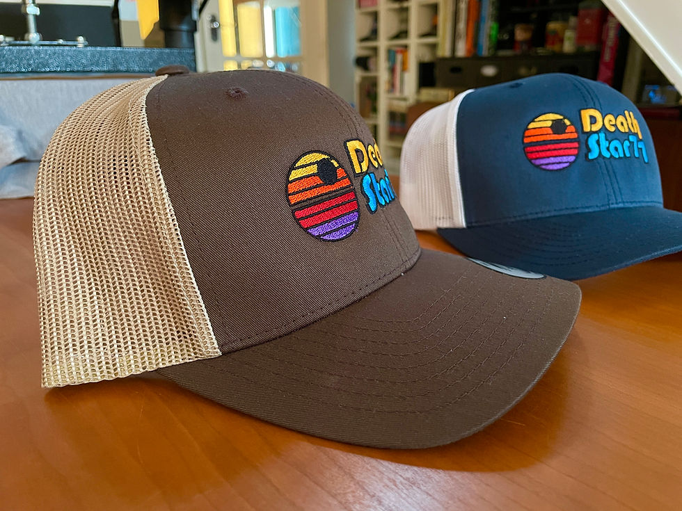 Thumbnail: Death Star 77 Snapback Trucker Mesh Cap - Hat by Rev-Level