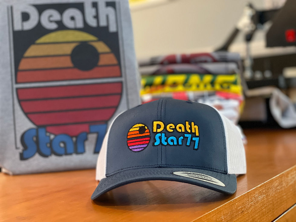 Thumbnail: Death Star 77 Snapback Trucker Mesh Cap - Hat by Rev-Level