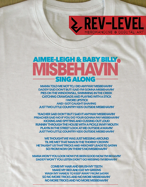 Righteous Gemstones Misbehavin Lyrics T Shirt Inspired By Hbo
