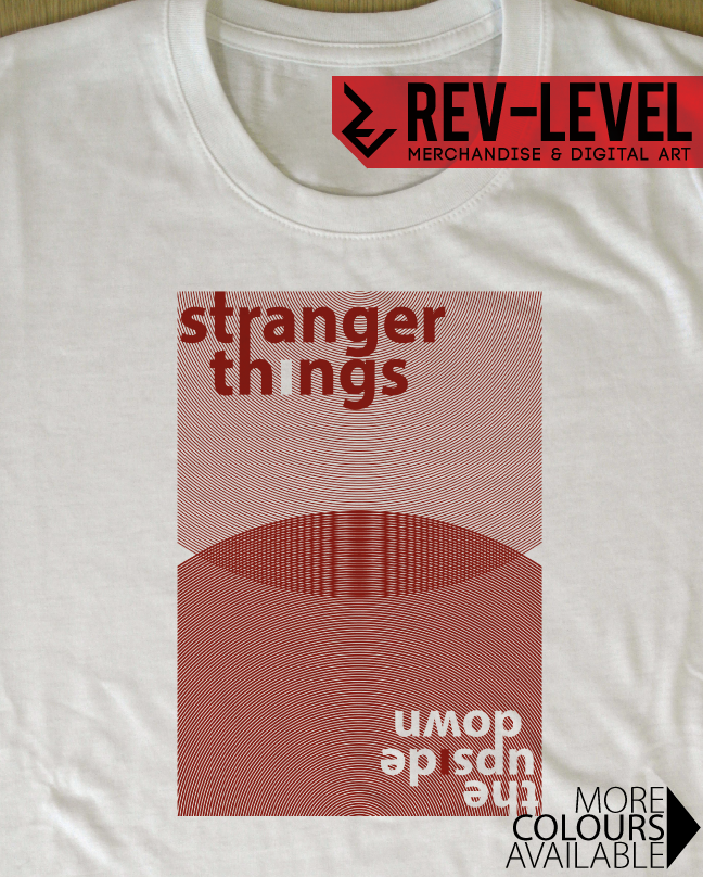 Thumbnail: Stranger Things Minimalist Circle Inversion T-Shirt - Inspired by Netflix