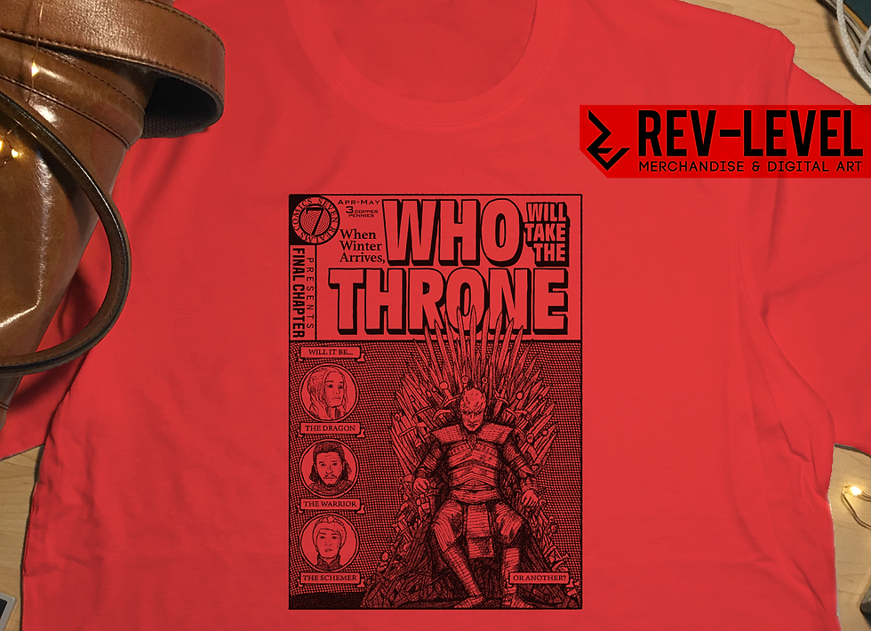 Thumbnail: Game of Thrones Old School Comic Cover T-Shirt - GoT Night King Winter is Here