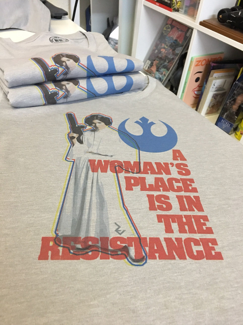 Thumbnail: Star Wars Feminist Princess Leia T-Shirt - Propaganda For Women to Join