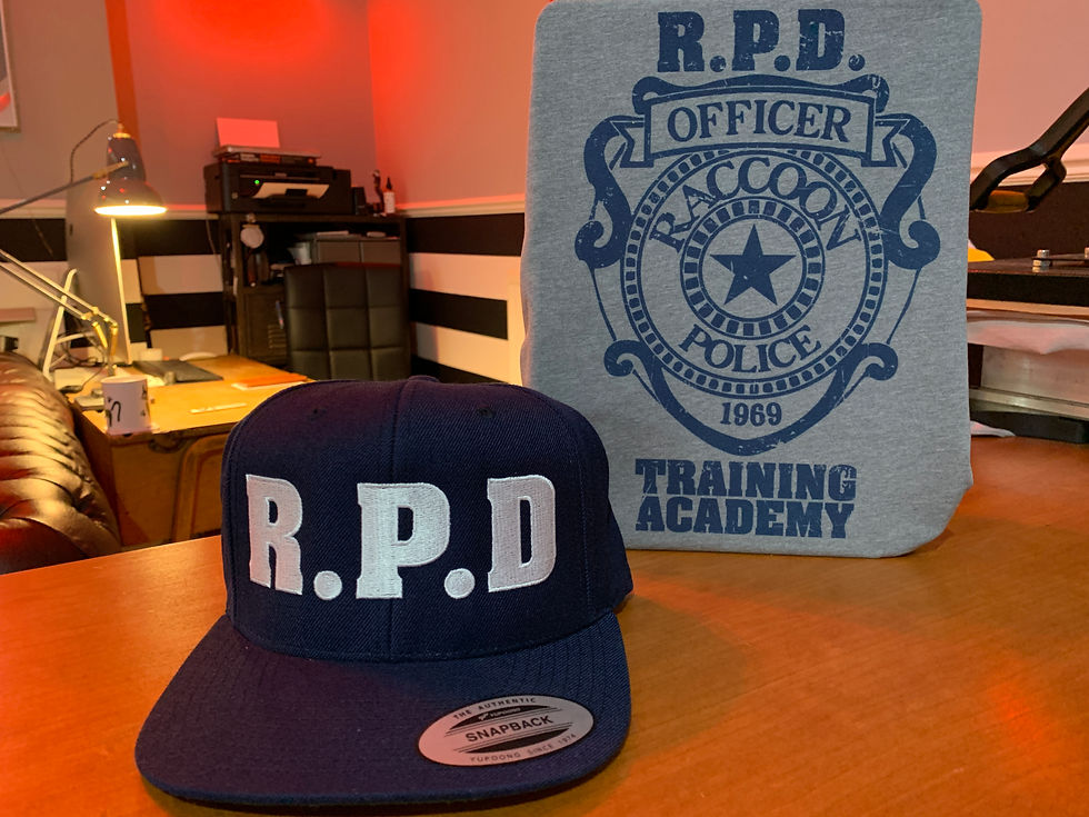 Thumbnail: Resident Evil RPD Raccoon Police Snapback Cap - Hat by Rev-Level