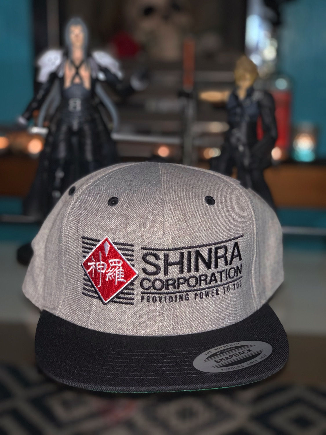Final Fantasy VII Shinra Corp Snapback Cap Corporation Hat by Rev-Level