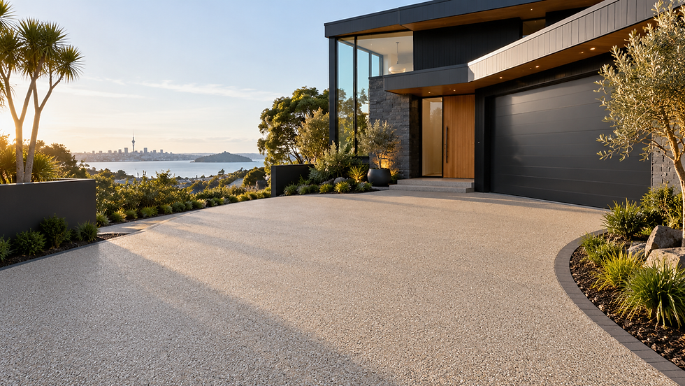 Resin bound driveway laid in auckland by Resin Bound NZ limited