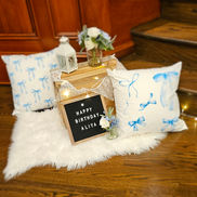 Blue themed tents for kids sleepover