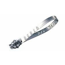 Precinto de metal plano