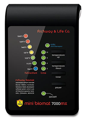 Mini BioMat EMF block digital controller is included with your mini bio mat purchase. Enjoy a hassle free experience when using the functional control panels included with all bio mat purchases.