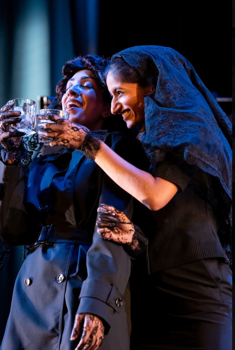 From left: Rachna Khatau and Arasha in "Wives" at East West Players (Photo by Brian Hashimoto)