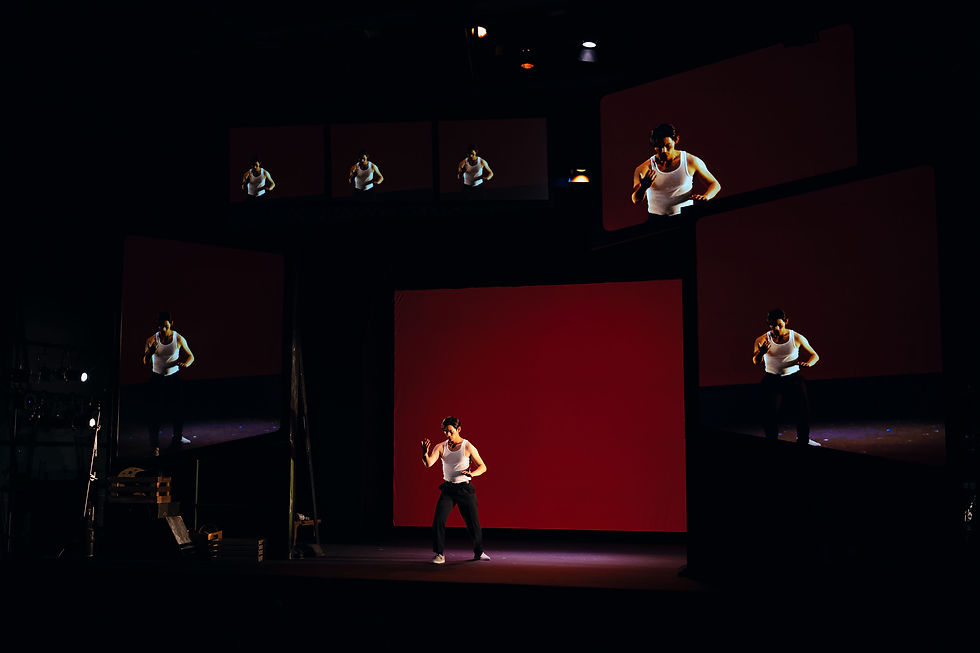 Daniel J. Kim (Bradley) in “Yankee Dawg You Die” at East West Players (Photo by Andrew Ge)