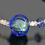 Thumbnail: Blue Murano Glass Beaded Necklace with Multi-Color Sapphire, Amethyst,  Citrine