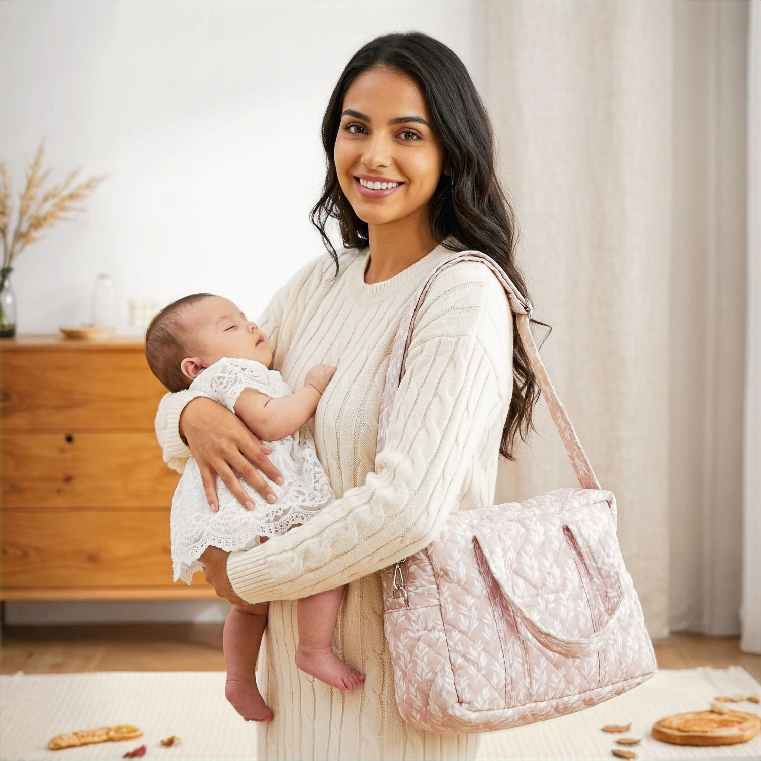 Bolsa Pañalera Rosa