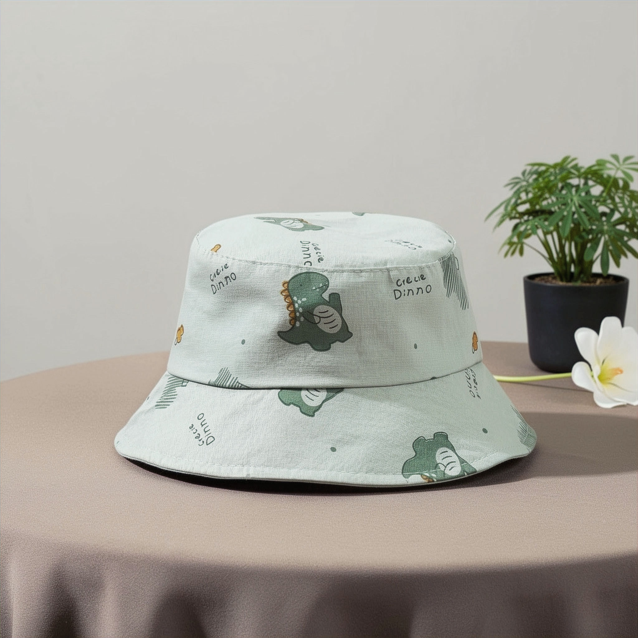Sombrero Bucket para Bebé con Dinosaurios – Ligero, Fresco y Ajustable