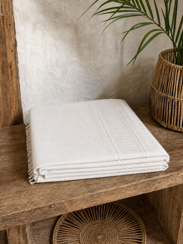 mantel para mesa blanco