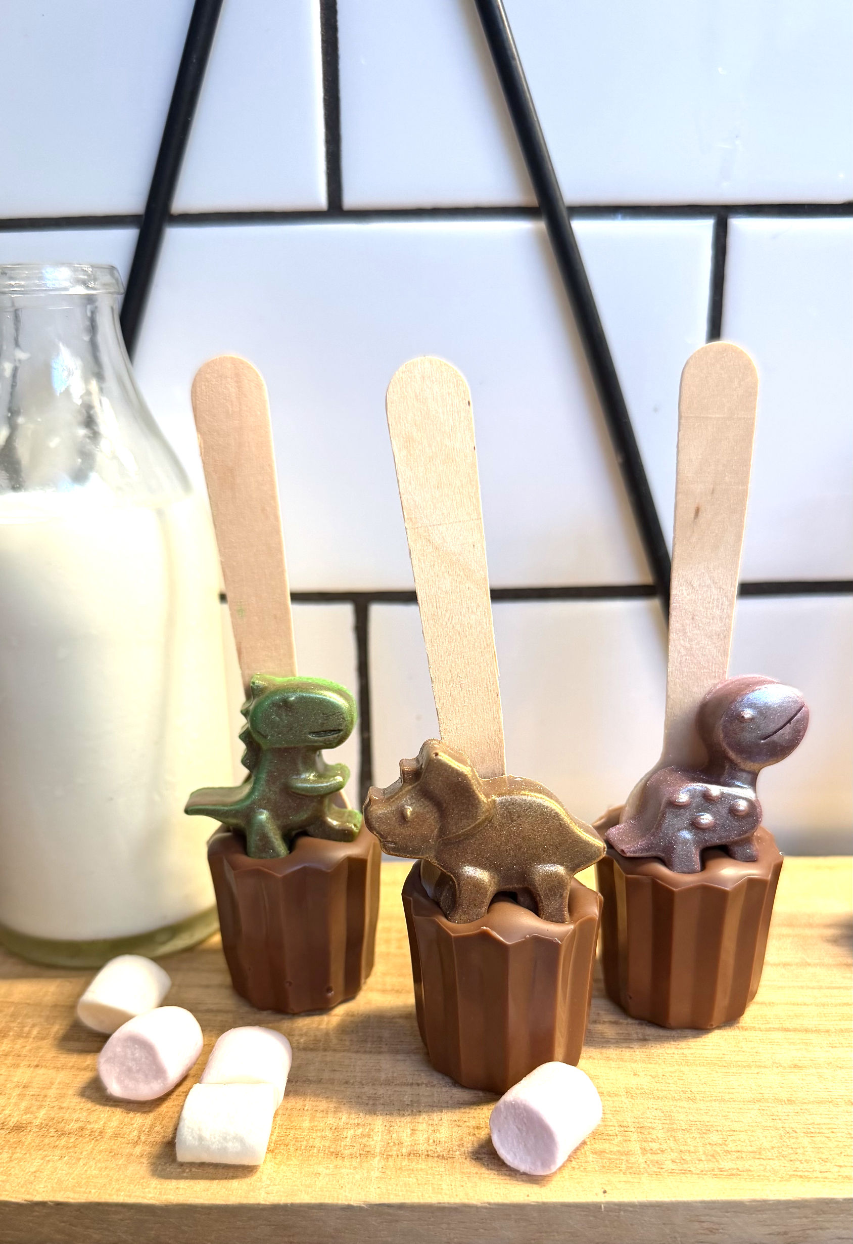 Milk Chocolate Kids Spoonz with Dinosaur