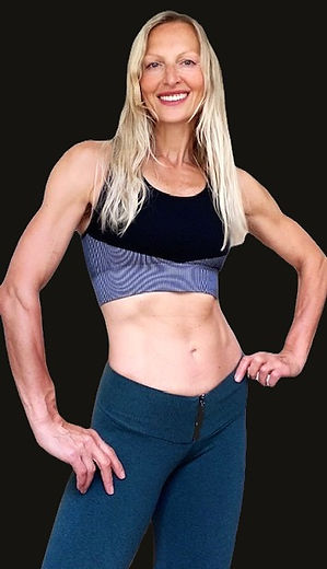 smiling hand on hip