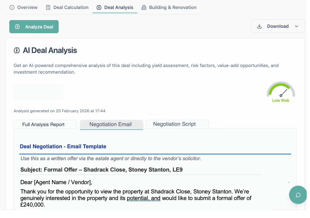 Awaybase Deal Calculator