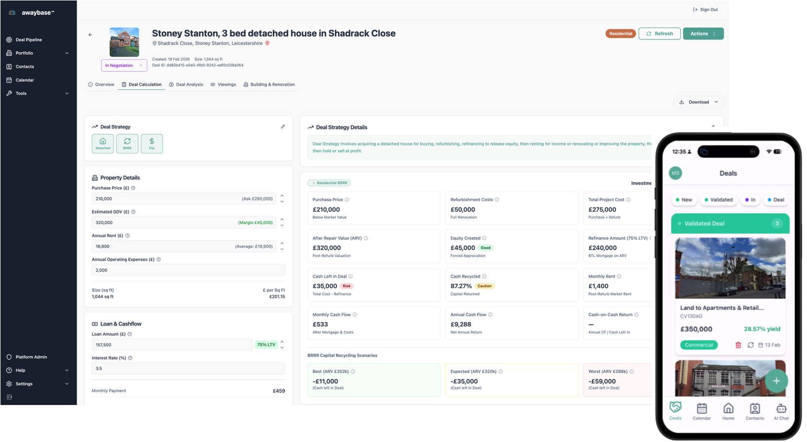Awaybase Deal Calculation