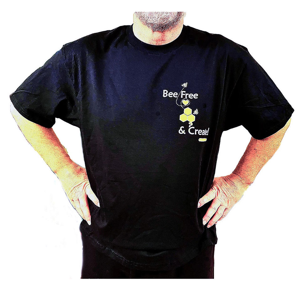 Thumbnail: Bee Free & Create! 'T' Black (Universal Fit)