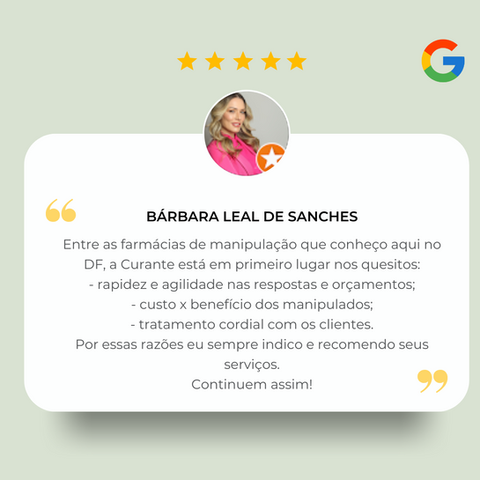 Avaliação sobre a Farmácia de Manipulação Curante