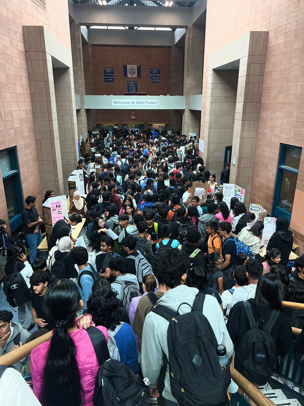 Crowded Hallway