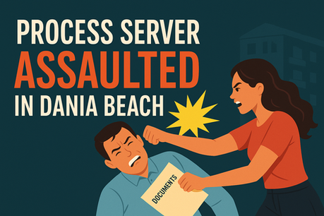 Safety Alert: Process Server Assaulted in Dania Beach