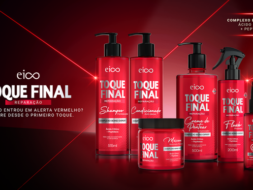 Eico lança Toque Final Reparação para reconstruir cabelos danificados