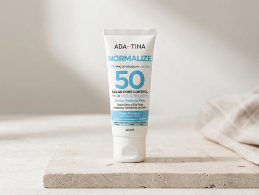 Ada Tina lança protetor solar com ação antiacne, antioleosidade e disfarce imediato de poros