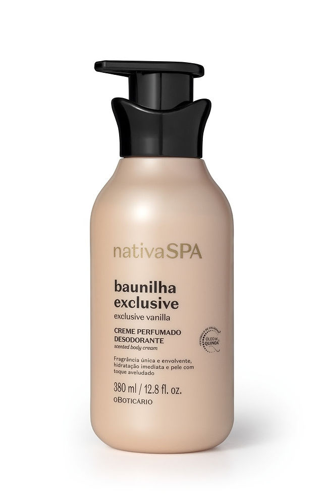 Creme Perfumado Desodorante Corporal Baunilha Exclusive 380 ml