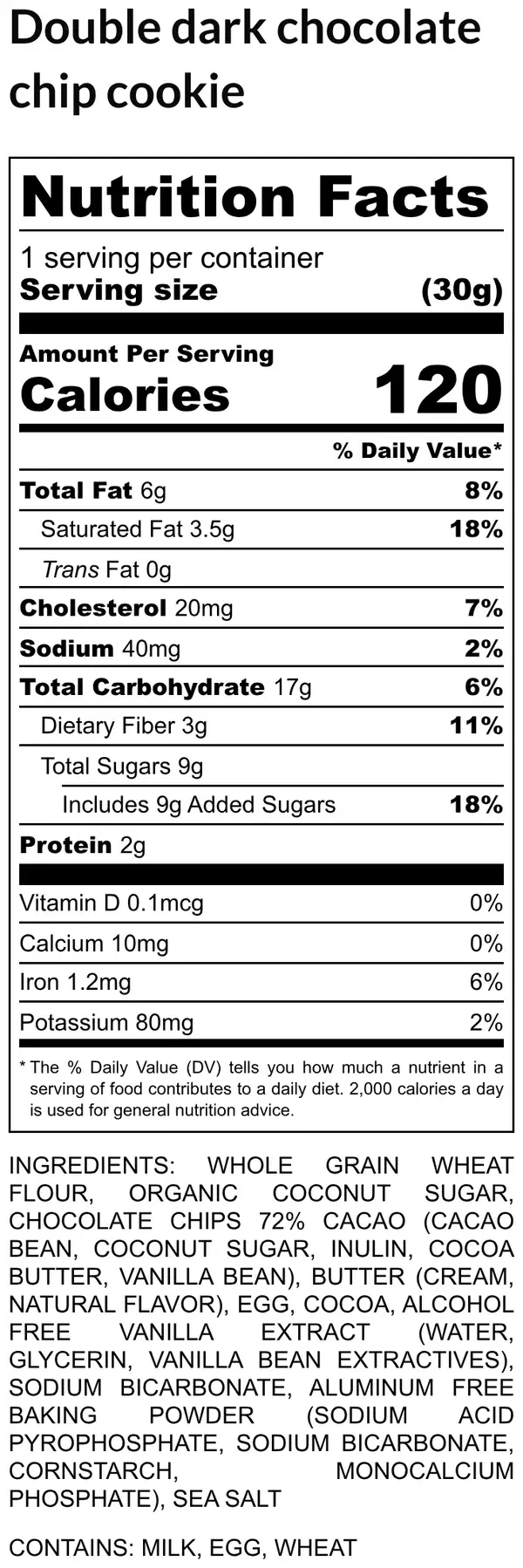 Thumbnail: Dark Chocolate Chip Cookies • 4 units