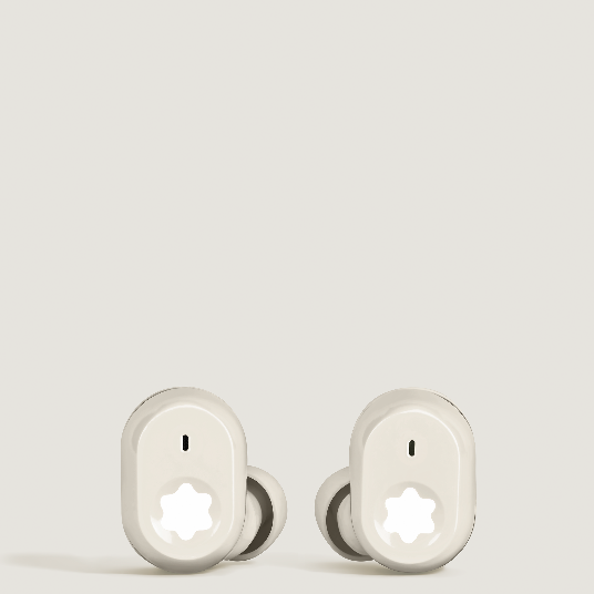 Fones de ouvidos intra-auriculares Montblanc, agora em marfim