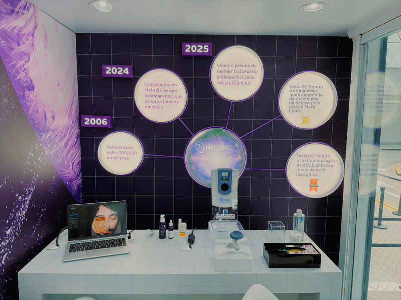 SKINLAB TRUCK DE LA ROCHE-POSAY LEVA DIAGNÓSTICO GRATUITO DE MANCHAS AO SHOPPING VILLA LOBOS