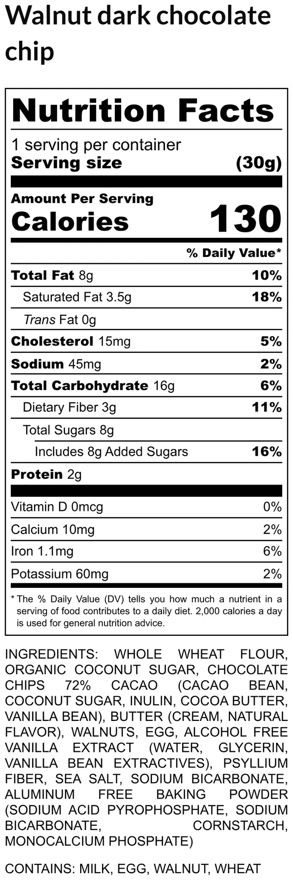 Thumbnail: Walnut Dark Chocolate Chip Cookies • 4 units