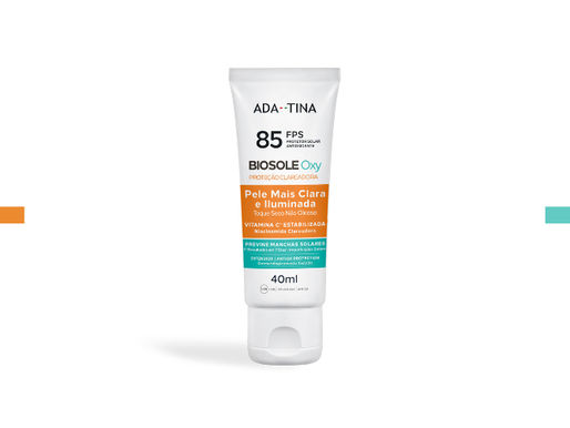 BIOSOLE OXY FPS 85 DA ADA TINA CLAREIA MANCHAS DUAS VEZES MAIS RÁPIDO E TEM AÇÃO ANTICALOR