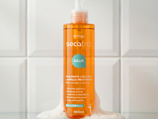 DERMAGE TRAZ NOVIDADE NO SECATRIZ SALIC PARA LIMPEZA PROFUNDA DA PELE OLEOSA E ACNEICA