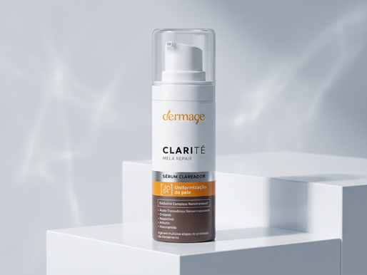 Dermage apresenta Clarité Mela Repair, sérum facial clareador com ativo dearroz exclusivo no mercado brasileiro