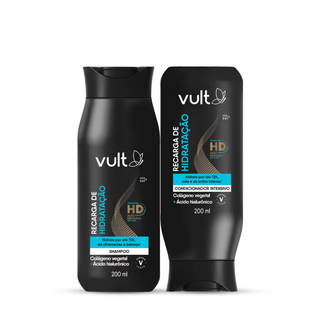 Combo Vult Cabelos Recarga de Hidratação: Shampoo 200ml + Condicionador 200ml