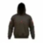 Front Slickman FR Black Dual Layer Hoodie