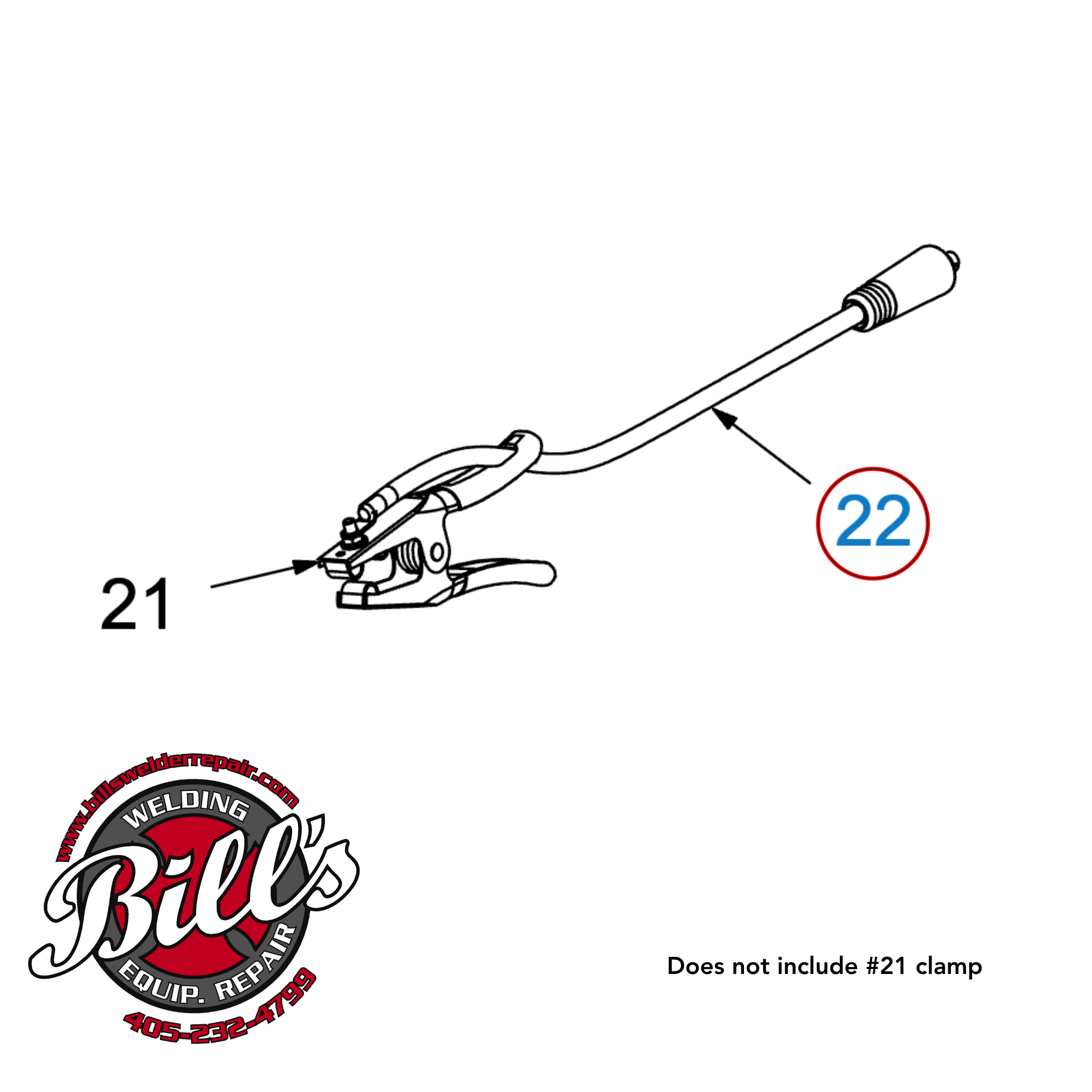 MIL295522 - Miller® 15' 6 AWG Work Cable w/ 25mm Dinse Connector