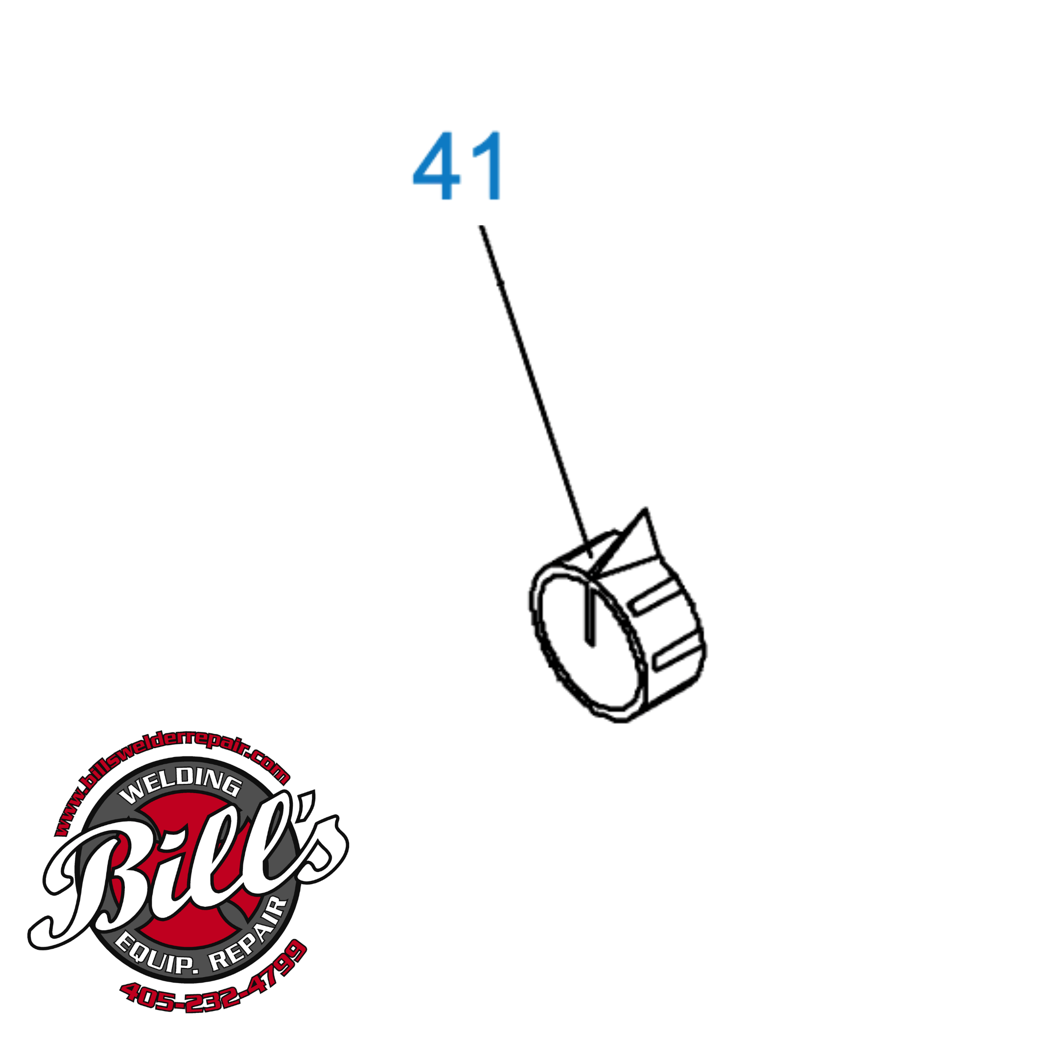 MIL019602 - Miller® 2.375" X .375" Pointer Knob