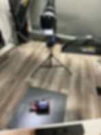 Behind-the-scenes product photography styling for flat lay and hero image creation