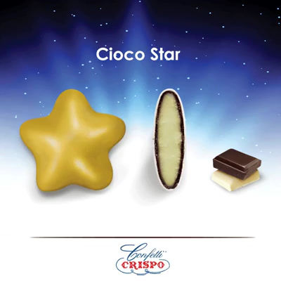 Μικρογραφία: _Κουφέτα Cioco Stars Χρυσά Περλέ