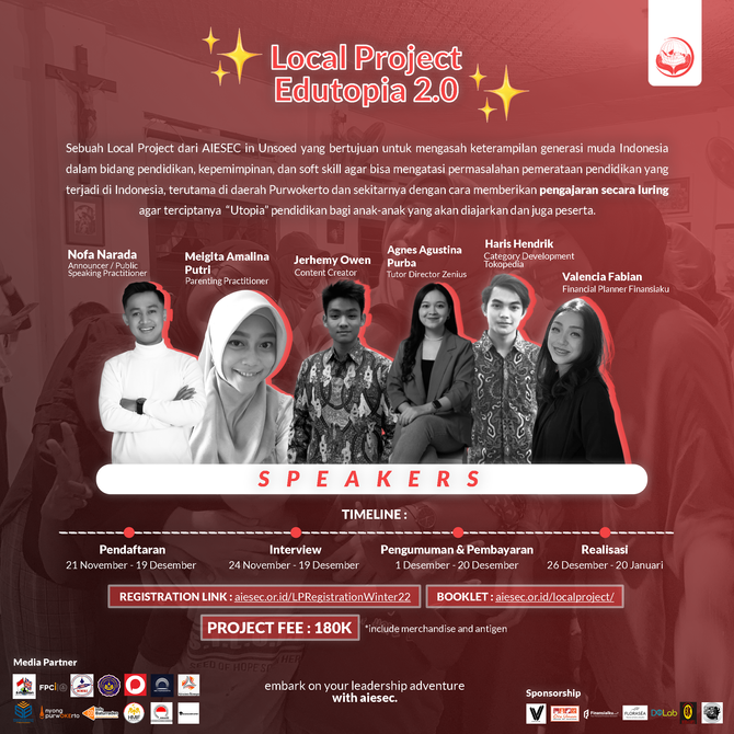 EDUTOPIA 2.0 LOCAL PROJECT By AIESEC - UNIVERSITAS JENDERAL SOEDIRMAN PURWOKERTO