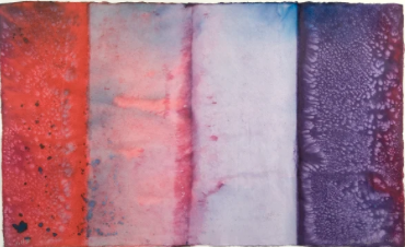 Sam Gilliam 1933 - 2022 Fold IV, 2014 Pigment based ink on handmade paper 27.5 x 46 inches