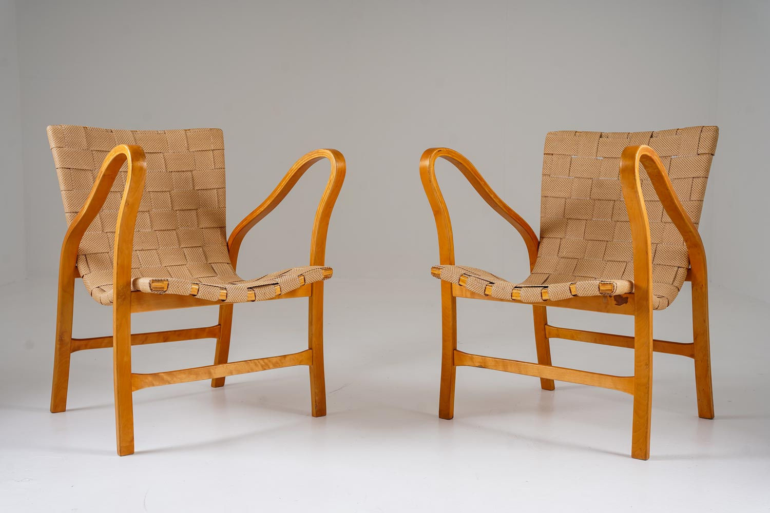Lounge Chairs by Gustaf Axel Berg, Model Tösen