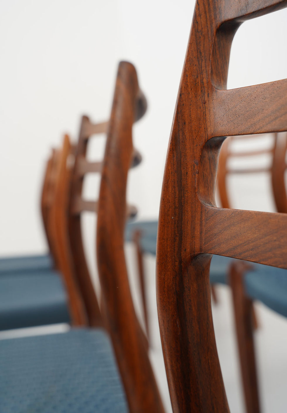 Thumbnail: Scandinavian Midcentury Dining Chairs Model 78 by Niels Otto Møller