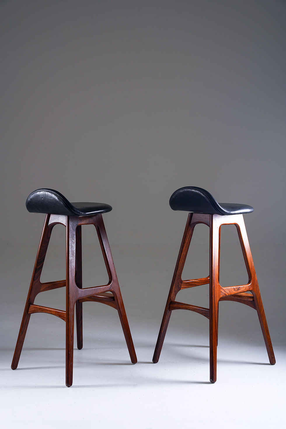 Thumbnail: Erik Buch Bar Stools Model OD-61 for Odense Møbelfabrik, Denmark, 1960s