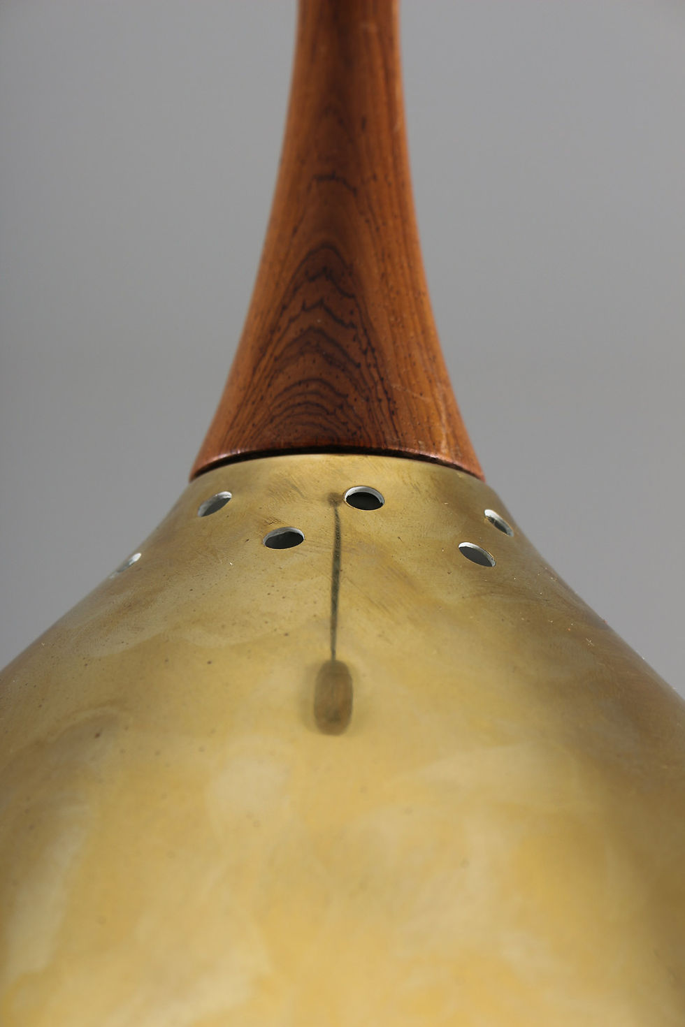 Thumbnail: Swedish Pendant in Rosewood and Perforated Brass by Falkenberg